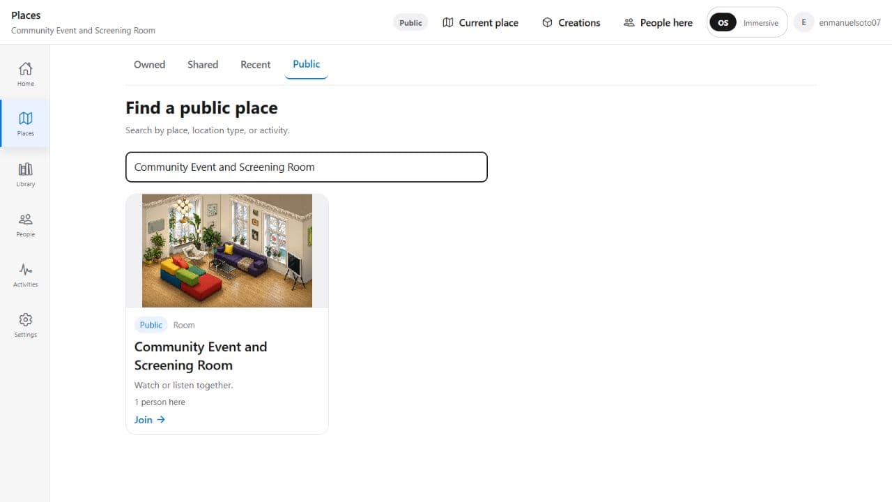 Public destinations with a visible purpose